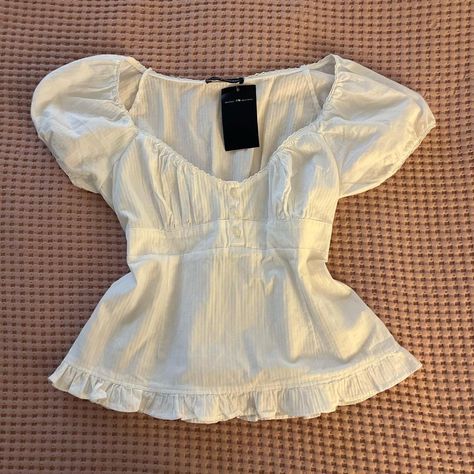 Look what I just found on Depop 🙌 https://depop.app.link/INRuFgPcowb Blair Cotton Ruffle Top, Cotton Ruffle Top, Ruffle Top, Cute Tops, Brandy Melville, Brandy, To Sell, Things To Sell, Quick Saves