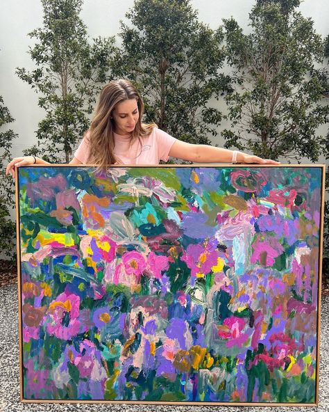 Floral abstract art | Discover the expressive and emotional art from Adele Bevacqua Motherhood Painting, Floral Abstract Art, Famous Abstract Artists, Acrylic Ideas, Abstract Flower Art, Colourful Art, Abstract Floral Paintings, Abstract Floral Art, Bright Art