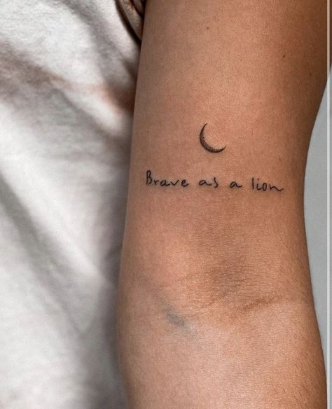 Tattoos For Two, Fearless Tattoo, S Handwriting, Handwriting Tattoos, Be Brave Tattoo, Father Tattoos, Evil Eye Tattoo, Finger Tattoo For Women, Self Love Tattoo