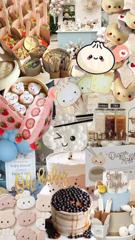 Little Dumpling Baby Shower Dim Sum Party Theme, Dumpling Theme Birthday Party, Dumpling Party Favors, Dumpling Birthday Theme, Dumpling Baby Shower Theme, Our Little Dumpling Baby Shower Theme, Dim Sum Party, Dumpling Party, Luca Birthday