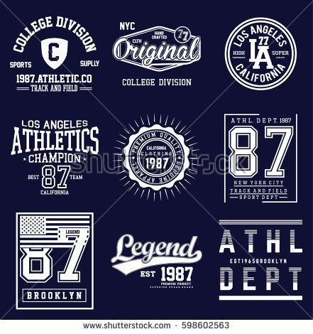 New York Brooklyn, Varsity Style, College T Shirts, Retro Sign, Sports Graphic Design, Nova York, Badge Design, Graphic Design Portfolio, Style T Shirt