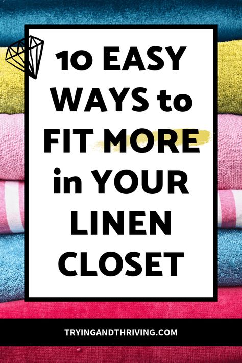 10 Hacks to Create More Space in a Small Linen Closet | Trying and Thriving Organize Storage Closet, Deep Narrow Closet, Organize Linencloset, Small Linen Closet Organization, Small Linen Closet, Modern Gothic Bedroom, Small Linen Closets, Narrow Closet, Narrow Laundry Room