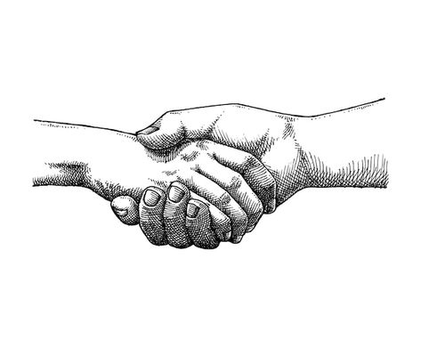 Handshake Illustration Art, Handshake Aesthetic, Handshake Drawing, Shaking Hands Drawing, Trust Aesthetic, Shaking Hands Tattoo, Handshake Tattoo, Handshake Illustration, Handshake Business