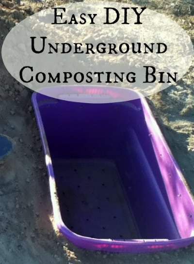 This DIY underground composting bin is easy to make! Directions at www.PintSizeFarm.com Starting Plants From Seeds, Composting Bin, Compost Bin Diy, Diy Compost, Greenhouse Interiors, Worm Composting, Worm Farm, Greenhouse Ideas, Small Greenhouse