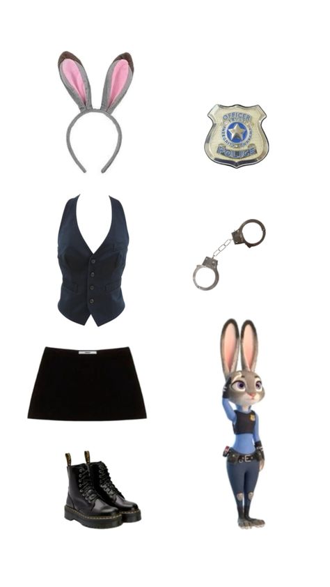 Judy Hopps Costume, Duo Costumes, Halloween Coustumes, Pretty Halloween Costumes, Duo Halloween Costumes, Trendy Halloween Costumes, Judy Hopps, Trendy Halloween, Halloween Costume