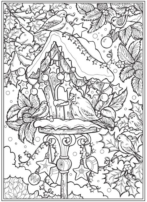 Welcome to Dover Publications Dover Coloring Pages, Dover Publications Coloring, Christmas Colouring Pages, Christmas Coloring Sheets, Printable Christmas Coloring Pages, Dover Publications, Adult Colouring Pages, Christmas Coloring Books, Detailed Coloring Pages