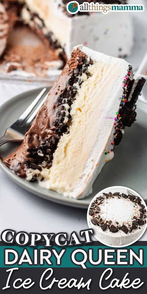 If you love Dairy Queen Ice Cream Cake, but you’re looking to save some money, this recipe is for you! My Copycat Dairy Queen Ice Cream Cake nails that authentic DQ flavor, but this frozen cake is much cheaper to make at home. Dairy Queen Ice Cream Cake Recipe, Ice Cream Cake Recipe Homemade, Dq Ice Cream Cake, Dq Ice Cream, Dairy Queen Ice Cream, Dairy Queen Cake, Dairy Queen Ice Cream Cake, Homemade Ice Cream Cake, Nursing Cake