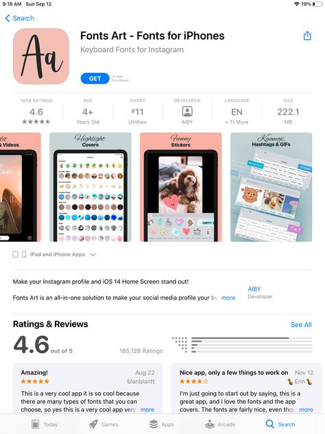 Change the font on your iphone/ipad apps. Edit pictures, add stickers etc. Font Apps Iphone, Font Apps, Photo Frame App, App Frame, Font App, Edit Pictures, Edit Font, The Font, Aesthetic Pastel