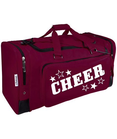 Chasse Champion Duffle Bag Cheerleading Keychains, Cheer Bags, Middle School Lockers, Cheer Socks, Cheer Gear, Cheer Bag, Laptop Travel, School Lockers, Cheerleading Outfits