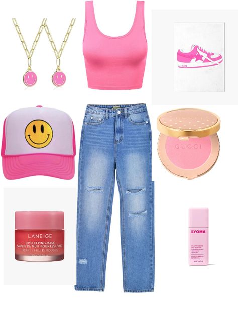 Preppy summer idea Preppy Outfit Inspo School Casual, Outfit Inspo School Casual, Summer Outfits Collage, Tiktok Preppy, Outfit Inspo School, Preppy Outfit Ideas, Preppy Things, Fake Nails Designs, Preppy Clothes