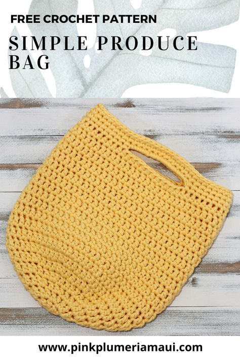 Crochet Grocery Bag, Purse Patterns Free, One Skein Crochet, Free Crochet Bag, Quick Crochet Patterns, Crochet Bag Pattern Free, Crochet Market Bag, Yarn Bag, Produce Bags