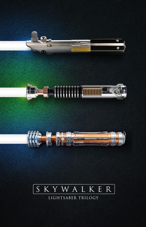 Luke’s Lightsaber, Leia Lightsaber Tattoo, Anakin Lightsaber Tattoo, Leia's Lightsaber, Lukes Lightsaber, Lightsaber Design Ideas, Leia Lightsaber, Lightsaber Custom, Lightsaber Anakin