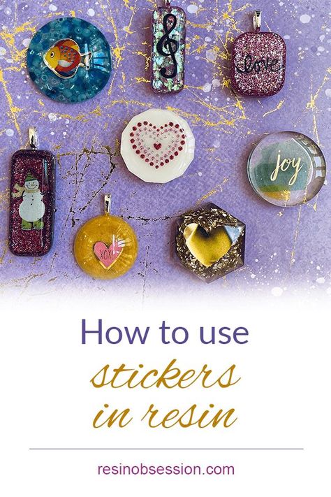 Use Stickers In Resin 100% Better With These Strategies - Resin Obsession Stickers In Resin, Diy Uv Resin, Amazing Resin, How To Make Resin, Epoxy Resin Diy, Resin Crafts Tutorial, Diy Resin Projects, Resin Jewelry Diy, Clear Epoxy Resin