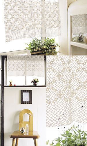 DIY crochet curtains