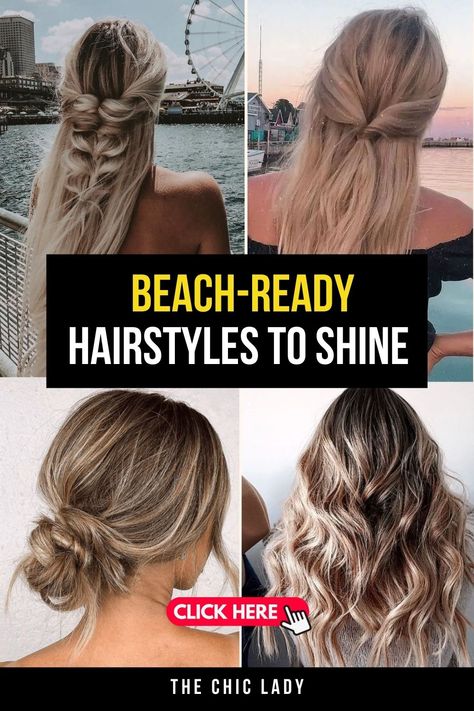 20 Best Beach Hairstyles for a Stylish Summer Look Hawaii Hairstyle, Easy Beach Hairstyles, Bubble Ponytail, Single Braid, Beach Hairstyles Medium, Messy Updo, Wavy Bobs, Beach Hairstyles, Holiday Hairstyles