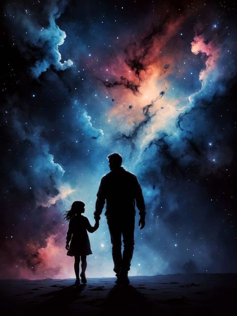 Daughter Wallpaper, Space Aesthetic Wallpaper, Aesthetic Wallpaper Phone, Where Have You Gone, Father's Day Gifts Ideas, Landscape Pencil Drawings, Tattoo Family, Goddess Quotes, Father And Daughter Love