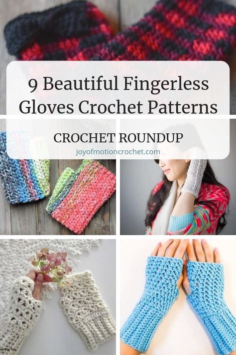 9 beautiful fingerless gloves crochet patterns, fun crochet patterns for fingerless mitts. Crochet mitts for women. Crochet pattern for texting gloves. Gloves for her. #crochet #crochetpattern #crochetideas #crocheting #freecrochetpattern via @joyofmotion Fingerless Mittens Crochet, Crochet Gloves Free Pattern, Crochet Arm Warmers, Mittens Crochet, Crochet Mitts, Crochet Wrist Warmers, Gloves Crochet, Fingerless Gloves Crochet Pattern, Glove Pattern