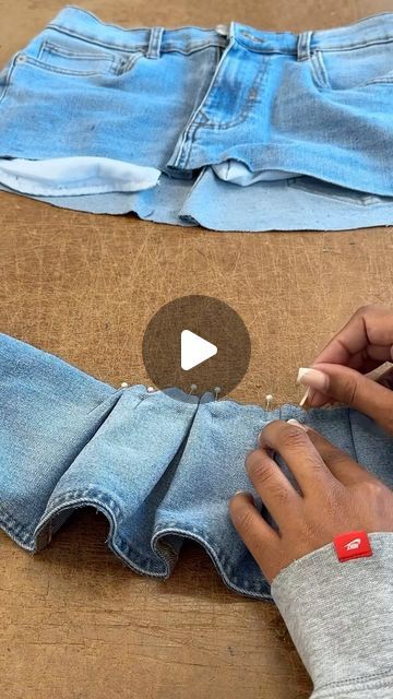 110 likes, 8 comments - fashion_deity el August 19, 2024: "Sew with me 🪡 ✨ I transformed my old jean into a pleated skirt. Instead of throwing old clothes a way make something new with it. It’s one of my favourite thing to do Do you like it ? ?? #upcycle #sustainability #sustainablefashion #fashion #summeroutfit #sewing #sewingproject #sewinglove #sewingtutorial #diyprojects #easysewingproject". Jean Skirt From Old Jeans, How To Make A Denim Skirt Out Of Jeans, How To Make A Jean Skirt Out Of Jeans, Denim Diy Upcycling, Upcycle Jeans Skirt, Jean Refashion, Denim Sewing, Diy Denim Skirt, How To Make Jeans