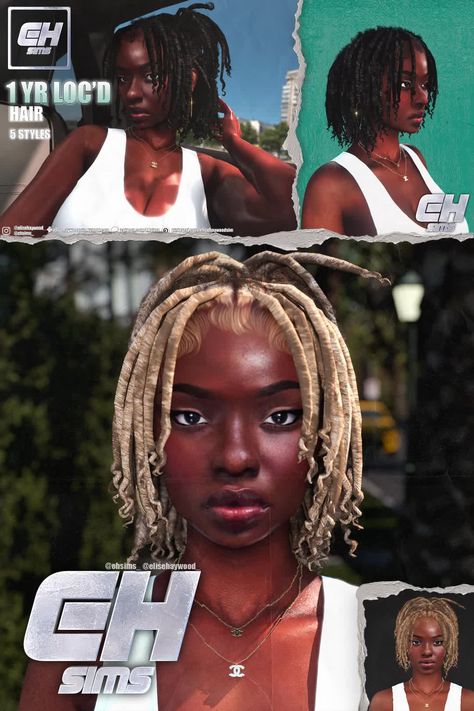 Kiegross Sims 4 Cc, Sims4 Locs Hair, Female Locs Sims 4 Cc, Model Photoshoot Outfit Ideas, Loc Cc Sims 4, Sims 4 Cc Female Locs, Sims 4 Mods Black Hair, Sims 4 Locs Female Cc, Sims 4 New Hair Cc