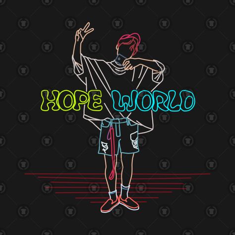 Hope World, Bts Merchandise, Bts Tattoos, Bts Backgrounds, Bts Wallpaper Lyrics, My Hope, Line Art Design, Bts Lyric, Bts Drawings