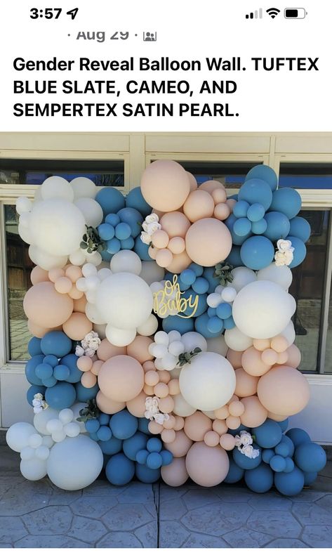 Gray Party Decorations, Baloon Wall, Lion King Birthday Party Ideas, Baby Shower Deco, Gender Reveal Balloons, Birthday Party Theme Decorations, Blue Wedding Flowers, Birthday Balloon Decorations, Shower Bebe