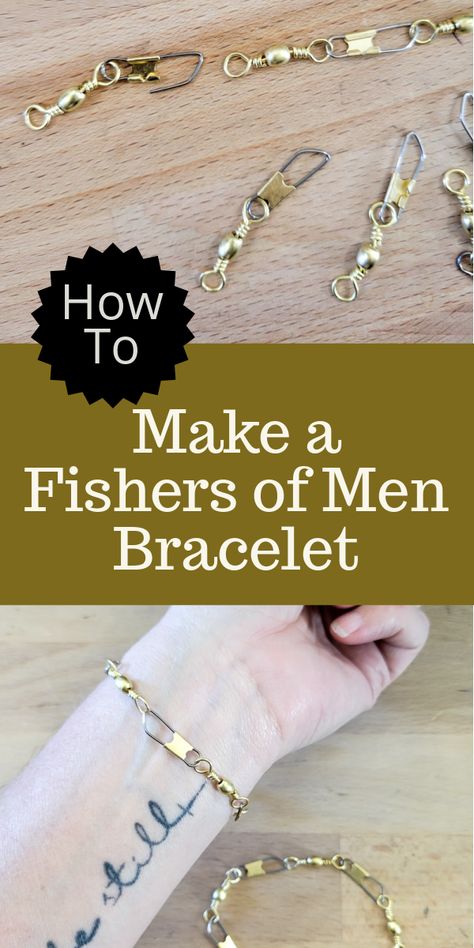 Skip the expensive version, let me show you how to make a Fishers of Men bracelet in under 5 minutes, spending LESS than $2! Agape For Men Gift Ideas, Fishing Tackle Bracelets, Palanca Ideas For Men, Men’s Beaded Bracelets Diy, I Will Make You Fishers Of Men, Matthew 4:19 Fishers Of Men, Teen Vbs Craft Ideas, Fishers Of Men Activity, Jesus Bracelet Diy