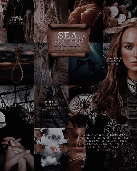 Sea Of Ruin Pam Godwin Aesthetic, Sea Of Ruin Pam Godwin, Sea Of Ruin, Book Couple Aesthetic, Pam Godwin, Mystic Box, Wattpad Edits, Books Characters, Book Edits