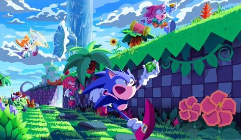 Sonic Wallpaper Laptop, Sonic The Hedgehog Wallpaper, Sonic Superstars, Hedgehog Wallpaper, Sonic Wallpaper, Idle Game, Goof Troop, South Park Anime, Classic Sonic