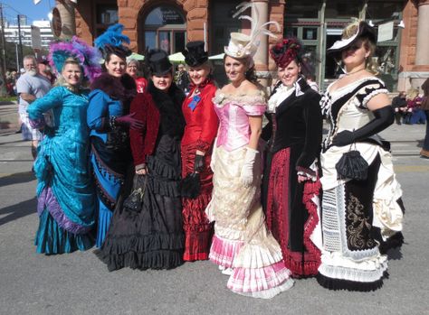 Dickens on the Strand Dickens Costumes, Georgian Dress, Victoria Reign, Steampunk Hat, Bustle Dress, Galveston Texas, Victorian Costume, 20th Century Fashion, Victorian Goth