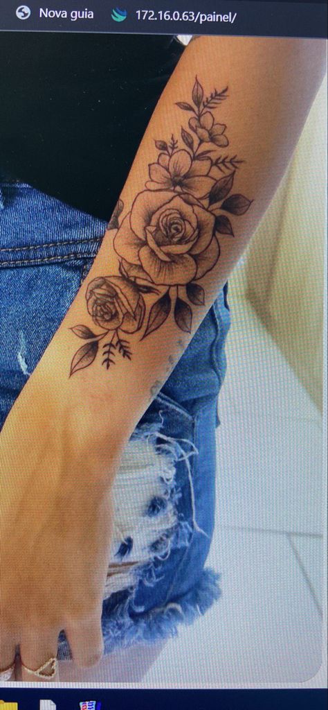 Feminine Rose Tattoo For Women, Rose Arm Tattoos For Women, Rose Wrap Around Tattoo, Feminine Arm Tattoos, Wrap Around Tattoo, Rose Tattoos For Women, Flower Wrist Tattoos, Wrist Flowers, Beautiful Flower Tattoos