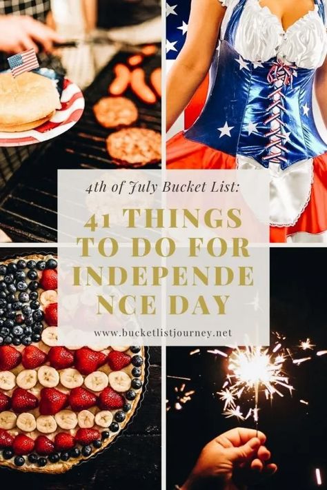 July Bucket List, Red White And Blue Crafts, Blue Crafts, List Of Activities, Party Event, July 4th, Red White And Blue, Fun Things, Fourth Of July