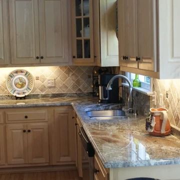 Typhoon Bordeaux Granite - Photos & Ideas | Houzz Typhoon Bordeaux Granite, Leather Granite, Updated Kitchen