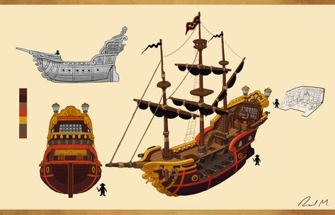 Pirate Ship Design, Pirate Ships, Ship Design, Sea Of Thieves, Dungeons And Dragons Homebrew, Jolly Roger, Steam Boats, A Ghost, Pirate Ship