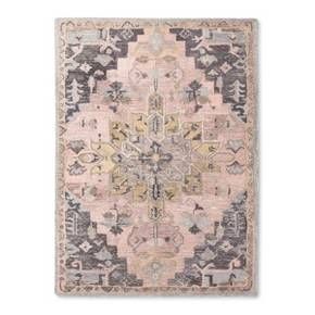 Artful applications of color and pattern make the Vintage Rug from Threshold look like a classic, well-loved piece. This hand-tufted area rug in warm colors has a weathered appearance. Hand Tufted Rugs, Cotton Rug, Rug Material, Tufted Rug, Vintage Wool, Bedroom Rug, Rug Styles, Girls Bedroom, Home Decor Items