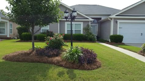 Nobody but Jesus Landscape Mounds, Landscape Berms, Berm Garden, Landscaping Ideas Low Maintenance, Berm Landscaping, Landscape Berm, Small Front Yard Landscaping Ideas, Outdoor Curb Appeal, Landscape Bricks