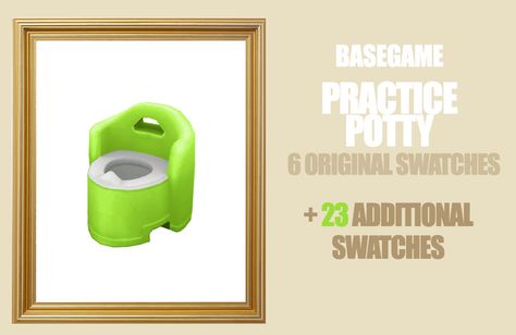 Basegame - “Practice Potty” | sim.saurus on Patreon Sims 4 Potty, Toddler Stuff, Sims 4 Mods, Sims Cc, B & B, We Need, Sims 4, The Originals, Electronic Products