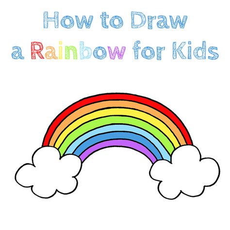 How to Draw a Rainbow for Kids #RainbowDrawing #EasyRainbowDrawing #StepbyStepRainbowDrawing #Rainbow #RainbowDrawingforKids #SimpleDrawing #RainbowSketch #HowtoDrawaRainbow #CartoonRainbow #CartoonDrawing #PinterestDrawing #DrawingforBeginners How To Draw A Rainbow, Rainbow For Kids, Draw A Rainbow, Drawing Rain, Elementary Drawing, Rainbow Drawing, Stars Quilt, Animal Rabbit, Draw Easy