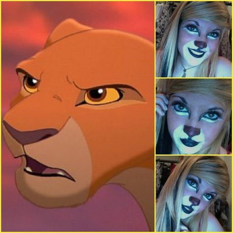 Nala Face Paint, Hyena Lion King, Lion King Play, Hyena, Lion King, Body Painting, Face Painting, Maquillaje De Ojos, Face Paint