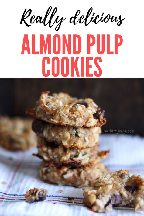 Juicing Pulp Recipes, What To Do With Leftover Almond Pulp, What To Make With Almond Pulp, Almond Pulp Cookies, Leftover Almond Pulp Recipes, What To Do With Almond Pulp, Leftover Almond Pulp, Almond Pulp Muffins, Almond Milk Leftover Pulp