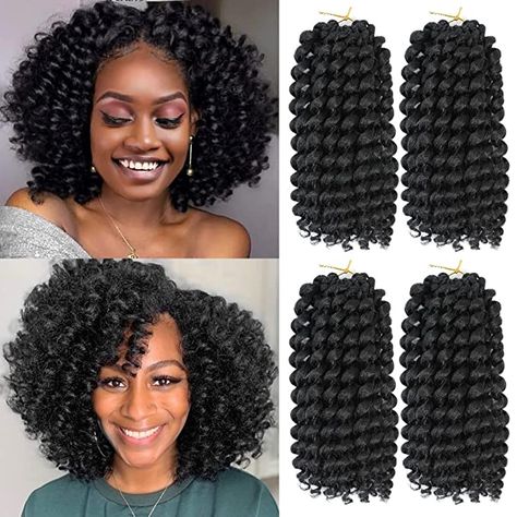 Jamaica Bounce Crochet Styles, Crochet Curls For Black Women, Jamaican Bounce Crochet Hairstyles, Wand Curl Crochet Hair, Jamaican Bounce Crochet, Curly Crochet Hair, Jamaican Bounce, Crochet Curls, Black Hair Short Cuts