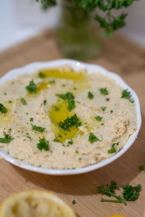 Cauliflower Hummus • Joyous Health Grain Free Snacks, Cauliflower Hummus, Paleo Cauliflower, Easy Cauliflower, Healthy Grains, Grain Free Recipes, Hummus Recipe, Roasted Cauliflower, So Delicious