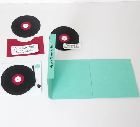 Paper Record Player, Record Card, Bulletin Journal, Free Time Activities, Christmas Tree Drawing, Diy Anniversary Gift, Lori Whitlock, Diy Valentines Cards, Guy Cards