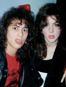 HAMMETT AND LANI Lani Hammett, Kirk Hammett Guitars, Metallica Funny, Hanoi Rocks, Kirk Hammett, 80s Aesthetic, Rock Legends, Thrash Metal, Ex Wives