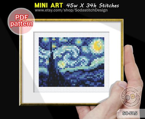 Micro Embroidery, Stitch App, Cactus Cross Stitch, Micro Mosaic Jewelry, Halloween Cross Stitch Patterns, Famous Paintings, Quick Stitch, Mini Cross Stitch, Mini Cross