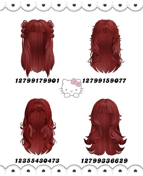 Barry Avenue Codes Hair Red, Red Bangs Roblox Code, Red Codes Brookhaven, Red Hair Codes Brookhaven, Roblox Red Hair Codes Bangs, Brookhaven Outfit Codes Red, Red Hair Code Brookhaven, Red Hair Codes Berry Ave, Red Hair Bloxburg Codes