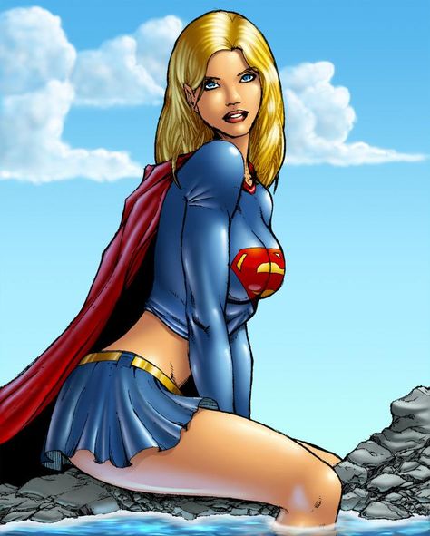 Arciah's Supergirl coloured by deberzer on DeviantArt Supergirl Comic Art, Comic Book Heroines, Seductive Pose, Supergirl Comic, Human Personality, Villain Character, Super Girl, Dc Comic, Comics Girl