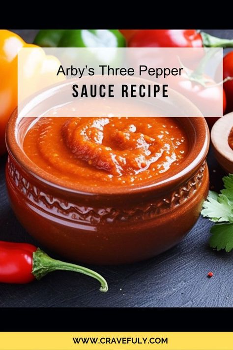 Arby’s Three Pepper Sauce Recipe – Cravefuly Three Pepper Sauce, Arby's Sauce, Pepper Sauce Recipe, Condiment Recipes, Signature Dishes, Pepper Sauce, Sauce Recipe, Dipping Sauce, Relish