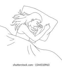 Person Sleeping On Side Reference, How To Draw Someone Sleeping, Sleeping Sketch, Person Sleeping Drawing, Sleeping Person Drawing, Person Sleeping In Bed Drawing, Sleeping Figure Drawing, Sleeping Girl Drawing, Girl Sleeping Drawing