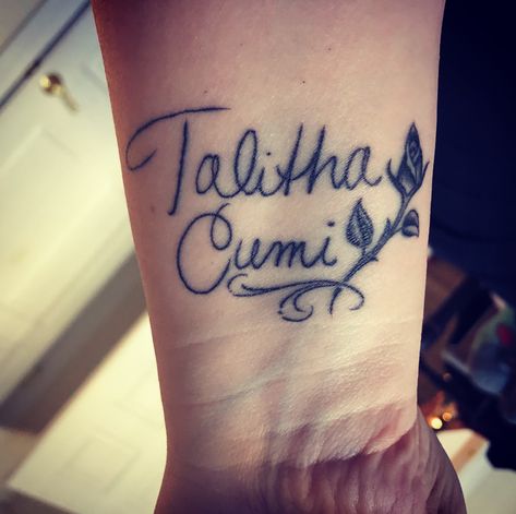 Talitha Cumi Tattoo, Talitha Koum Tattoo, Talitha Cumi, Talitha Koum, Feminine Names, Gospel Of Mark, Latest Tattoos, Name Meaning, The Gospel