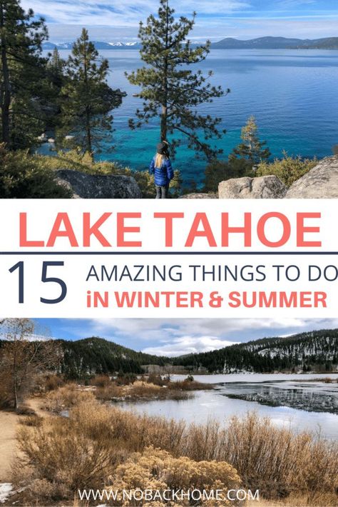 Heading to Lake Tahoe? Find out all the best things to do in Tahoe like hikes, ski resorts and everything in between. #laketahoe #california #nevada Lake Tahoe Trip, Summer Vacation Activities, Lake Tahoe Summer, Tahoe Vacation, Lake Tahoe Vacation, Tahoe Trip, North Lake Tahoe, California Travel Guide, Lakes In California